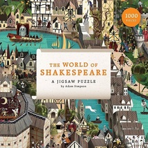 Adam Simpson: The World of Shakespeare (used 1000 PC jigsaw puzzle) - $12.00