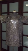 Fabric &quot;chainmail&quot; Chain Mail Tunic LARP Ren Faire Link Costume GOLD or ... - £25.54 GBP+