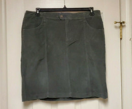 Faded Glory Women&#39;s Size 14 Grey Suiting Cordurory Skirt (NEW) - $14.80