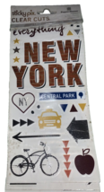 Paper House Sticky Pix Clear Cut 131 Piece New York City Stickers - $163.57 MXN