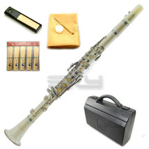 New High Quality Bb White Clarinet Package Nickle Silver Keys German Style - £102.25 GBP