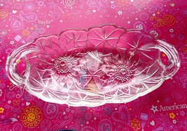 Indiana Glass Lily Pons Pickle Relish/Candy/Trinket/ Dish, Unique gift!! - £7.62 GBP