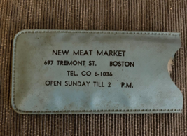 New Meat Market Tremont Street Boston MA plastic polka dot hair cover - £4.70 GBP