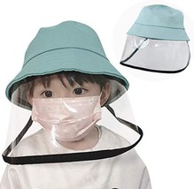 Children Face Shields Dustproof Fisherman Sun Hat Face Protective Cover Bucket C - £13.39 GBP