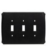 W34480-FB Triple Switch Cover Plate Flat Black - £20.18 GBP