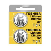 Toshiba CR1216 3V Lithium Coin Battery (2 Batteries) - $3.16