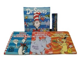 Dr. Seuss Activity Lot 2022 Calendar &amp; 3 Activity Books &amp; Pencils Dr Seuss Lot - £19.97 GBP