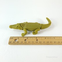 2001 Realistic 5&quot; Green Wind-Up Alligator Crocodile - $4.94