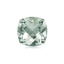 Natural Loose Green Amethyst Cushion Checker Board Cut from 5MM-13MM - £8.00 GBP