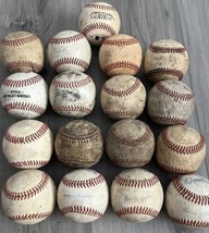 Lot of 16 All Leather Practice League Baseballs FREE SHIPPING - $37.57