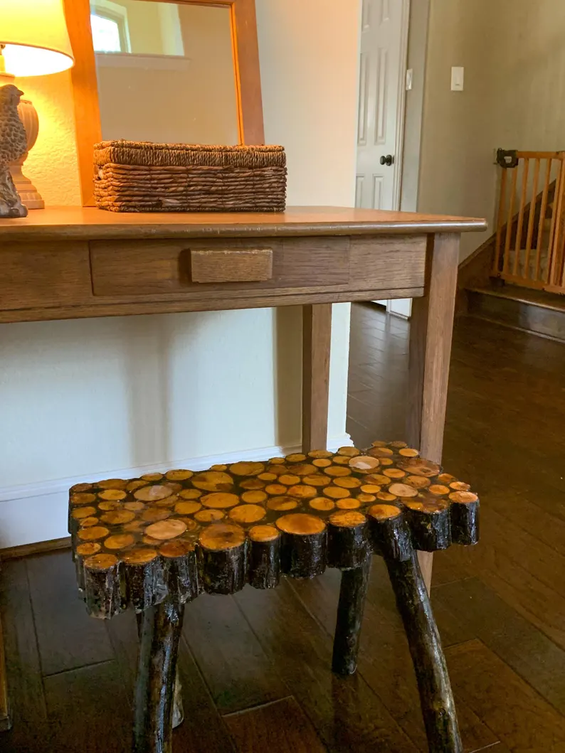 Live Edge Mudroom Bench / Maple Natural Stool / Accent Benches/ Piano / ... - $6,250.82 MXN