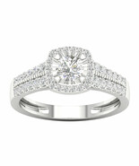 Authenticity Guarantee 
14K White Gold 1/2ct TDW Diamond Halo Engagement... - $629.99
