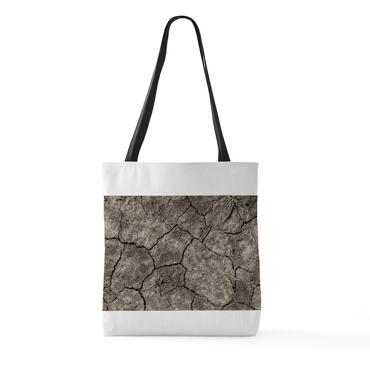 Cracked Earth Large Tote Bag - $49.00