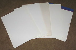 Dividers Essay-covers Scrapbook-pages 25 glossy extra-thick 3-hole white... - £4.00 GBP