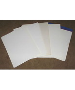 Dividers Essay-covers Scrapbook-pages 25 glossy extra-thick 3-hole white... - $5.00