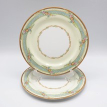 Noritake Morimura Art Deco N352 Dinner China Dessert Plate Set of 2 7-1/2&quot; - £58.17 GBP