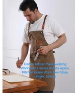 Denim Artisan Woodworking Workwear, Canvas Barista Apron Work, 1 Set has... - €94,65 EUR