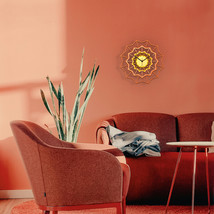 Terracotta, orange and yellow wall clock - Chevron Naples  - $2,771.40 MXN