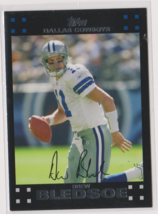 Drew Bledsoe Cowboys  Quarterback 2007 Topps Card # 13 Near-Mint - £1.48 GBP