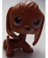 Hasbro Littlest Petshop #16 Brown Beagle With Brown Eyes Magnet Nose Fig... - $12.33 CAD