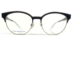 Tommy Hilfiger TH 1359 K20 Eyeglasses Frames Blue Silver Round 52-16-140 - £44.59 GBP