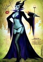 Nathan Szerdy SIGNED Disney Princess Comic Art Print Maleficent Sleeping Beauty - £20.23 GBP