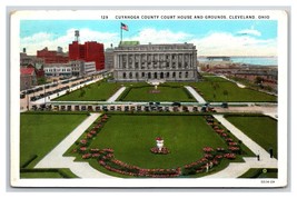 Cuyahoga County Court House and Grounds Cleveland Ohio OH WB Postcard H22 - £2.33 GBP