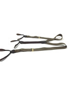 MADE IN ENGLAND Quality  Suspenders Taupe &amp; Brown  Leather Braces One Size - $21.87 CAD