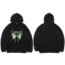Weatshirt dancing skull butterfly print harajuku hoodie streetwear winter fleece hooded thumb200