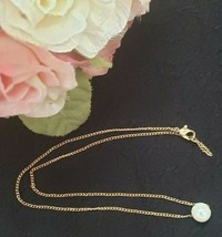 Womens Faux Pearl Necklace Pendant Jewelry Gold Chain Just So Lovely Brand New - £7.82 GBP