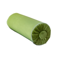 Bolster Pillow, High Quality Green Velvet Pillow, Neck Roll Pillow, 6x16&quot; - £42.71 GBP