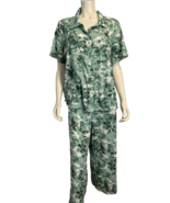 d&amp;Co. Green Floral Short Sleeve Pajama Set Size XL - $39.08 CAD