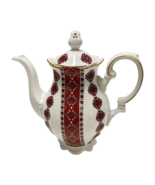 Ukrainian Ceramic Teapot Folk Needlework Vintage 1970s Kronester Bavaria - £89.30 GBP