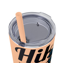 Maars Skinny Stainless Steel Tumbler with Straw - Keeps Drinks Cold/Hot ... - £31.59 GBP