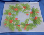 Block Crystal Holly Berries Christmas Platter 14&quot; - $15.67