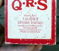 QRS Word Roll 10-093 Christmas Greetings by Dick Watson - $36.70