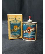 Rare OLD Fiendoil Firearms Handy Oiler Oil Can 2-1/4 Oz Lead Top &amp; Origi... - $399.99