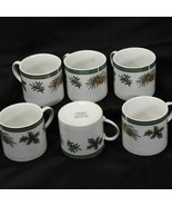 Fairfield Wintergreen Cups  Lot of 6 Christmas Holiday  Xmas - $304.15 MXN