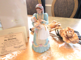 Lenox Porcelain Figurine The Christening Mother &amp; Child Boxed Coa 8.75&quot; - £19.57 GBP