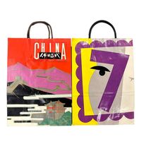 2 VTG Bloomingdales Paper Shopping Bags Anders Wenngren 1987 &amp; China - $36.12