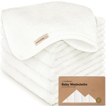 6-Pack Baby Washcloths - Soft Viscose from Bamboo Washcloth, Baby Wash Cloths fo - £24.43 GBP