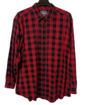 Vintage Woolrich Flannel Shirt Mens XXL Red Black Buffalo Check Pocket C... - $34.29