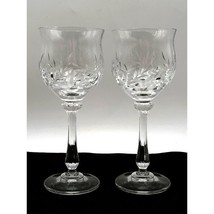 Mikasa Versailles Water Glasses Blown Glass Vintage Mikasa Clear Wine 7.25&quot; - €34,72 EUR