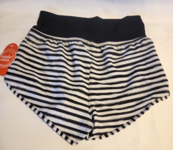 Wonder Nation Girls Board Short Black &amp; White Stripes S (6/6X) - £9.87 GBP