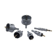 TCT Hole Saw Set, 6 Pcs Carbide Hole Saw Kit(5/8”-2-3/8”)with Titanium Plated - £37.56 GBP