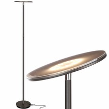 Brightech Sky Flux Dimmable LED Floor Lamp  Super Bright Floor Lamp for Living R - £89.50 GBP