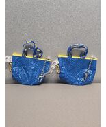 IKEA Knolig Mini Small Coin Bag Keychain Blue Set Of 2  - $237.34 MXN