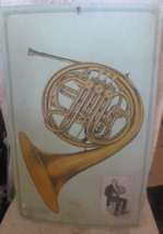 1931 Vtg RCA Victor Instrument Poster 22 x 14 French Horn Advertising - £33.39 GBP