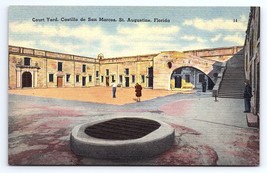 Postcard Court Yard Castille de San Marcos St Augustine Florida FL - £2.89 GBP