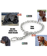 HEAVY DUTY LARGE-XL DOG TRAINING 6mm CHROME/STEEL CHOKE CHAIN CORRECTION... - €11,99 EUR+